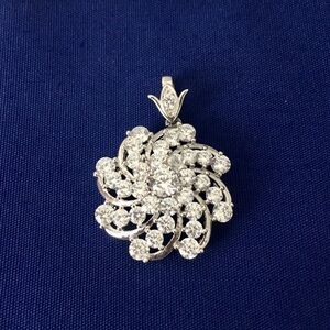 Diamond Swirl Pendant